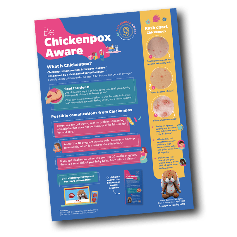 Download our guide Be Chickenpoxaware.